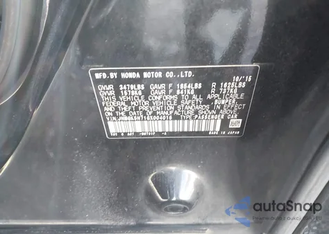 2016 Honda Fit Ex z USA, uszkodzony, nr VIN JHMGK5H71GX004016